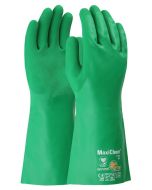 ATG MaxiChem 76-830 Nitrile Blend Coated Glove with Nylon / Elastane Liner and Non-Slip Grip on Palm & Fingers – 14" - Dozen