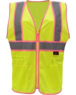 GSS 7805 Hi Vis Yellow Two Tone Ladies Safety Vest - Type R - Class 2 (CLOSEOUT)