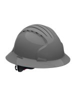 JSP Evolution Deluxe 6161 Full Brim Hard Hat - Non-Vented - Gray
