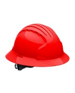 JSP Evolution Deluxe 6161 Full Brim Hard Hat - Non-Vented - Red