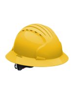 JSP Evolution Deluxe 6161 Full Brim Hard Hat - Non-Vented - Yellow