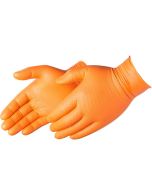 Liberty 2028HO Duraskin Orange Nitrile Disposable Gloves - 8 Mil - Diamond Textured - 100 Gloves / Box