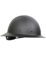 PIP 280-HP1471R Wolfjaw carbon fiber shell hard hat, full brim, matte black 