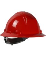 PIP 280-HP642R Kilimanjaro Type II Full Brim Hard Hat with HDPE Shell, 4-Point Textile Suspension and Wheel Ratchet Adjustment - Red