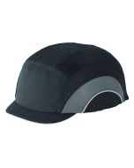 PIP 282-ABM130-12 HardCap A1+ Baseball Style Bump Cap with HDPE Protective Liner and Adjustable Back - Micro Brim - Gray
