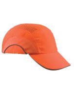PIP 282-ABR170 HardCap A1+™ Hi-Vis Baseball Style Bump Cap with HDPE Protective Liner and Adjustable Back - Hi Vis Orange