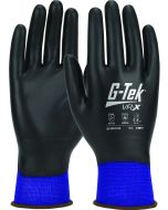 PIP 33-VRX180 G-Tek VR-X Seamless Knit Nylon Glove with Polyurethane Advanced Barrier Protection Coating on Full Hand – Touchscreen Compatible - Dozen