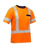 PIP Bisley Hi Vis Orange ANSI Type R Class 3 Short Sleeve T-Shirt