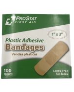 ProStat 2163 Bandage Plastic Strips - 1 In. x 3 In. - 100 Count