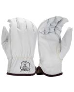 Pyramex GL3003CK Premium Grain Goatskin Leather Driver Gloves - Para-Aramid 360 A7 Cut Liner - Pair