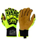 Pyramex GL805HT TPR Protection Leather Palm Work Gloves - Pair 