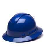 Pyramex HP54160 Ridgeline Hard Hat - Full Brim - 4Pt Ratchet Suspension - Blue