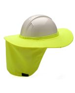 Pyramex HPSHADE30 Hard Hat Brim with Neck Shade - Hi-vis Yellow 