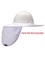 Pyramex HPSHADEC10 Collapsible Hard Hat Brim with Neck Shade - White 
