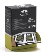 Pyramex LCT100 - Individually Packaged Lens Cleaning Towelettes - 100 Pack