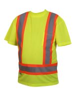 Pyramex RCTS2110 Hi Vis Yellow Safety Shirt - X Back - Type R - Class 2 (CLOSEOUT)