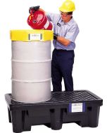 UltraTech 2505 Ultra-Spill Pallet - P2 (Two-Pallet) With Drain - Economy