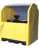UltraTech 9636 Ultra-Hard Top Spill Pallet - P4 Plus (Four-Drum) Without Drain
