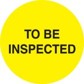 5S Marking Dots - 1-1/2" Dia, - TO BE INSPECTED - 500 / Roll