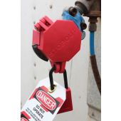 Accuform KDD477 STOPOUT Trailer-Lock Glad Hand Lockout