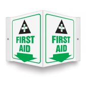 AccuForm PSP605 Plastic 3D Projection Sign - First Aid - 6" x 5" 