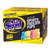 All Sport 10122566 Sugar Free Hydration Freezer Pops - Assorted Flavors - 3 Oz Packs - 144 / Carton 