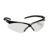 Bouton Adversary 250-28-0000 Semi-Rimless Safety Glasses Black Frame Clear Lens Anti-Scratch Coating