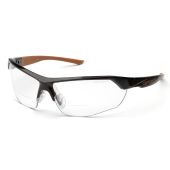 Carhartt Braswell CHB1110TR15 Bifocal Safety Glasses - Black Frame - Clear Anti-Fog Lens - 1.5+ Mag