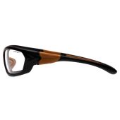 Carhartt CHB210DT Carbondale Safety Glasses - Black/Tan Frame - Clear Anti-Fog Lens