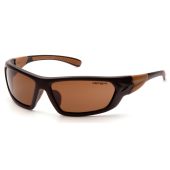 Carhartt CHB219 Carbondale Safety Glasses - Black / Tan Frame - Sandstone Bronze Polarized Lens