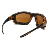 Carhartt CHB418DTP Carthage Safety Glasses - Black / Tan Frame - Sandstone Bronze Anti-Fog Lens