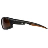 Carhartt CHB618DT Ironside Safety Glasses - Black Frame - Sandstone Bronze Anti-Fog Lens