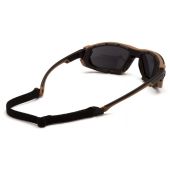 Carhartt Toccoa CHB1020DTMP Safety Glasses - Black and Tan Frame - Gray H2MAX Anti-Fog Lens