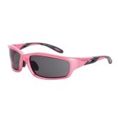Crossfire 22528 Infinity Safety Glasses - Smoke Lens - Pearl Pink Frame 
