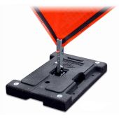 Dicke DSB100 Stacker - 42 lbs Rubber Base Stands for Roll-Up Signs w/ Pocket Panel Holder