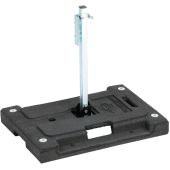 Dicke DSB100-W Stacker - 42 lbs Rubber Base Stands for Roll-Up Signs w/ Screwlock Panel Holder