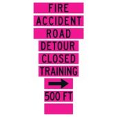 Dicke FPO48PNK Pink Overlay for 48" Super Bright Reflective Sign