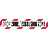 Drop Zone / Exclusion Zone Barricade Tape - 3" x 1,000