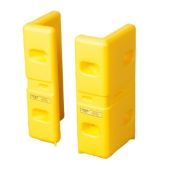 Eagle Corner Protector - Plastic - 21" H x 6" W x 10" D - Yellow - Set of 2