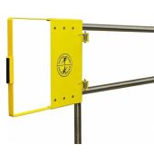 Fabenco G72-21PC Self Closing Safety Gate A36 Carbon Steel with Safety Yellow Powder Coat, Fits 18” – 24” Opening 