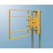Fabenco XL71-21PC Extended Coverage Self Closing Safety Gate - Carbon Steel with Yellow Powder Coat - Fits 22-24.5" Opening 