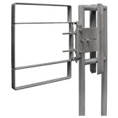 Fabenco XL71-27 Extended Coverage Self Closing Safety Gate - Carbon Steel, Galvanized  - Fits 28-30.5" Opening 