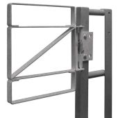 Fabenco Z70-30 Self Closing Steel Safety Gate - Carbon Steel Galvanized - Fits 30-33" Opening 