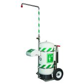 Hughes 40K45G-A Mobile Self-Contained Emergency Safety Shower with Eye and Face Wash 30 Gallon