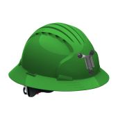 JSP Evolution 6161 Deluxe Mining Helmet Full Brim Style - 6 Pt Ratchet Suspension - Green - (CLOSEOUT)