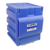 Justrite Countertop Polyethylene Corrosives and Acid Cabinet - 24080 - 1 Door - Blue