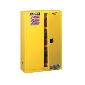 Justrite Flammable Safety Cabinet - 894500 - 45 Gallons - Manual-Close Doors - Yellow