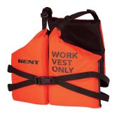 Kent 151100-200-004-15 Nylon Work Life Vest - Orange - Adult Universal - (CLOSEOUT)