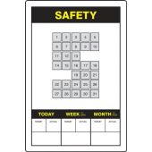 Key Performance Indicator (KPI) Board - 36" x 24" - Safety