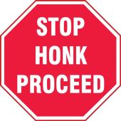 LED Sign Projector - Stop - Honk - Proceed 